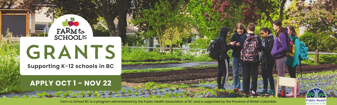 F2SBC Grants Apply - Farm to School BC