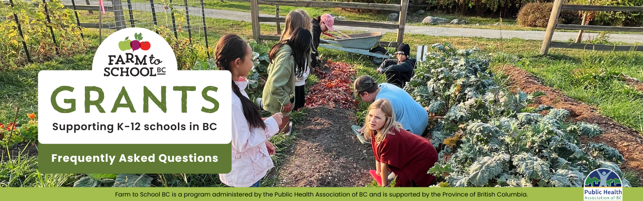 F2SBC Grants FAQ - Farm to School BC